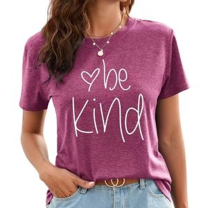 NWT Fucsia Be Kind T-Shirt Size 14